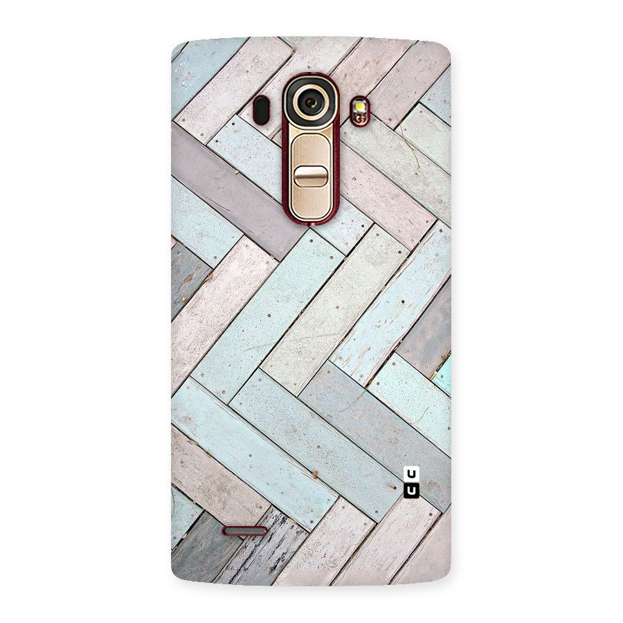 Wooden ZigZag Design Back Case for LG G4