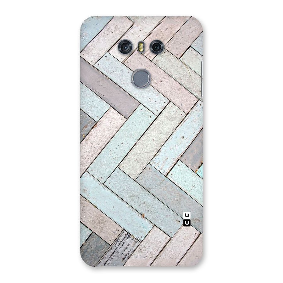 Wooden ZigZag Design Back Case for LG G6