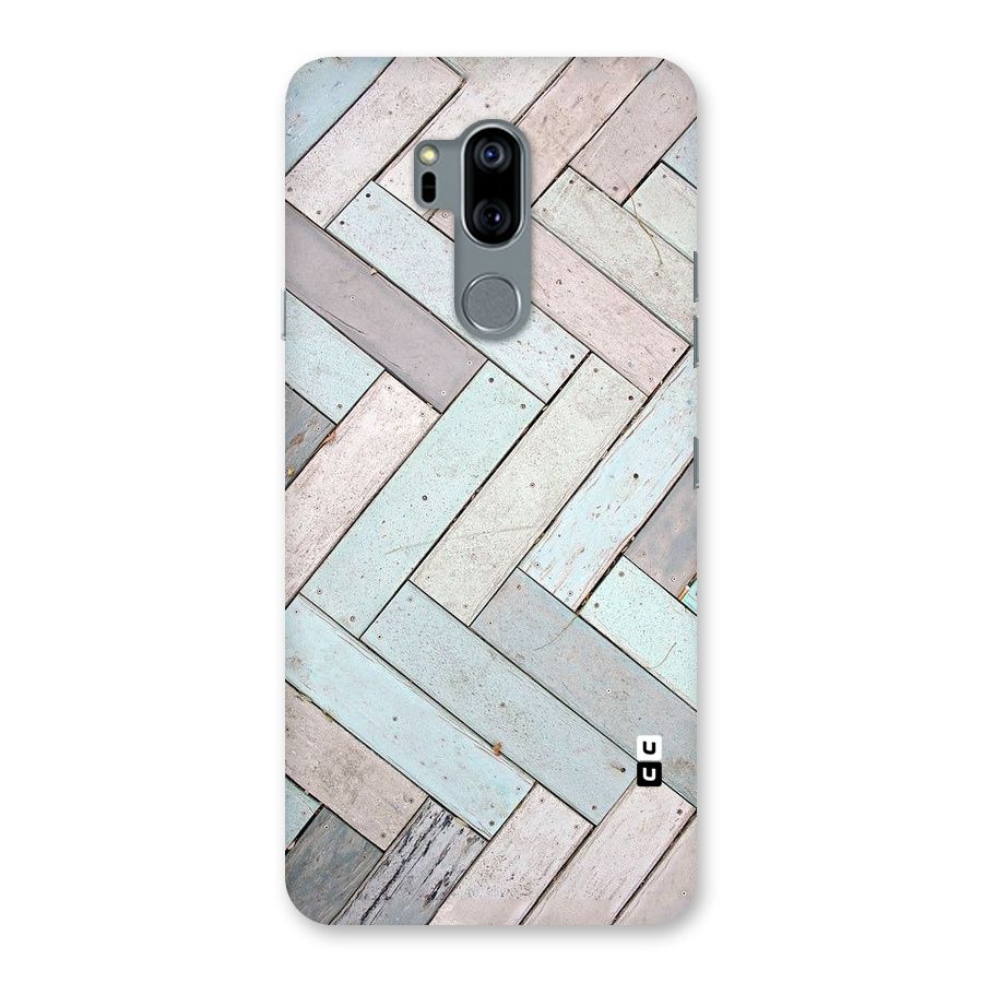 Wooden ZigZag Design Back Case for LG G7