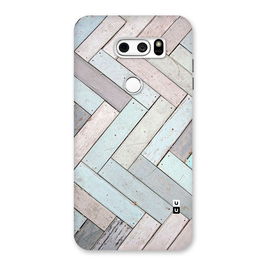 Wooden ZigZag Design Back Case for LG V30