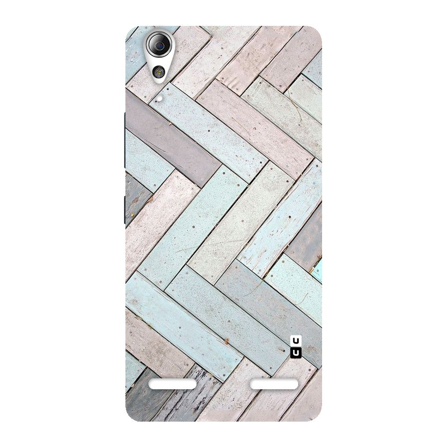 Wooden ZigZag Design Back Case for Lenovo A6000