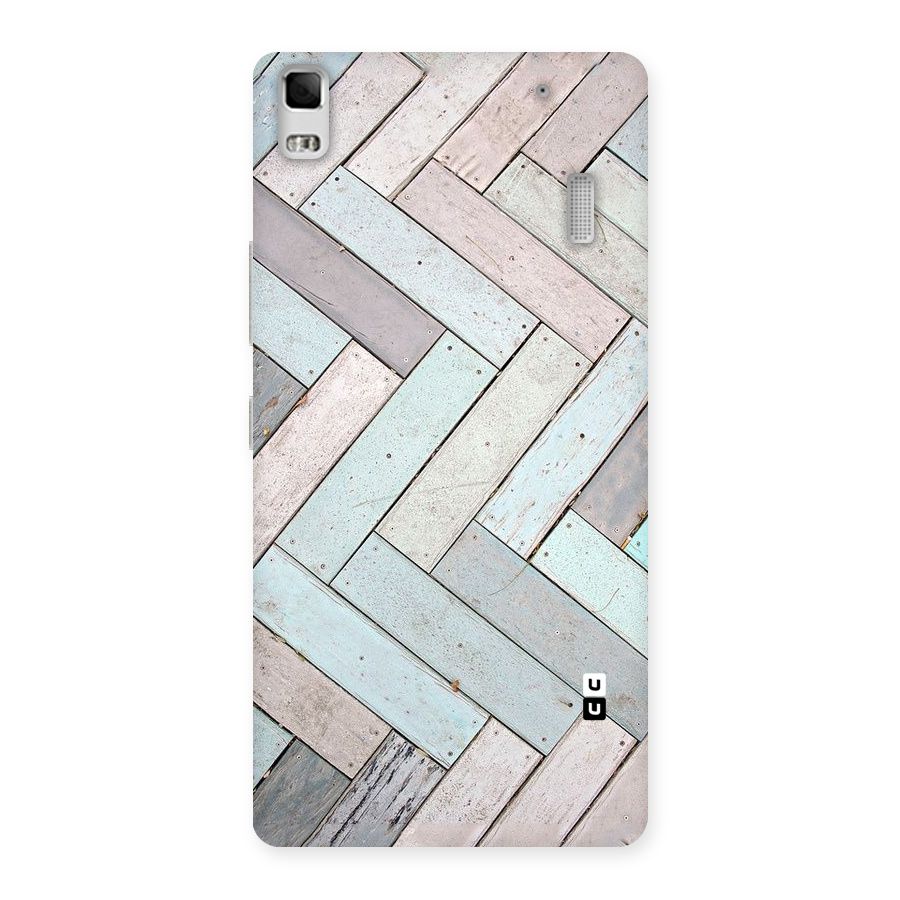 Wooden ZigZag Design Back Case for Lenovo K3 Note