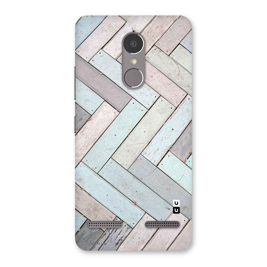 Wooden ZigZag Design Back Case for Lenovo K6