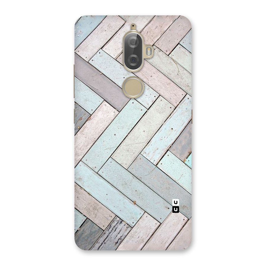 Wooden ZigZag Design Back Case for Lenovo K8 Plus