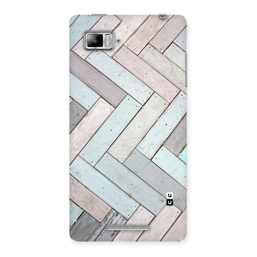 Wooden ZigZag Design Back Case for Lenovo Vibe Z K910