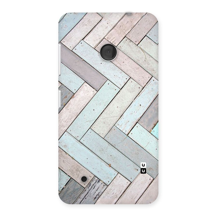 Wooden ZigZag Design Back Case for Lumia 530