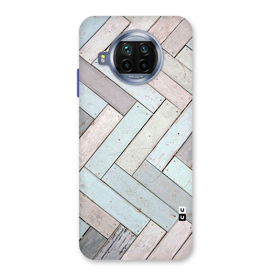 Wooden ZigZag Design Back Case for Mi 10i