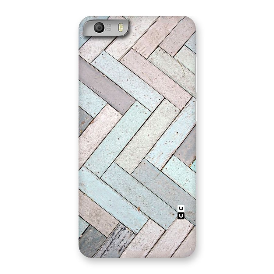 Wooden ZigZag Design Back Case for Micromax Canvas Knight 2