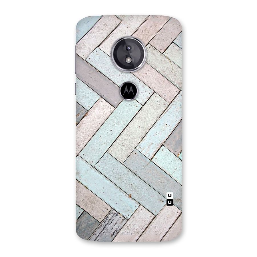 Wooden ZigZag Design Back Case for Moto E5