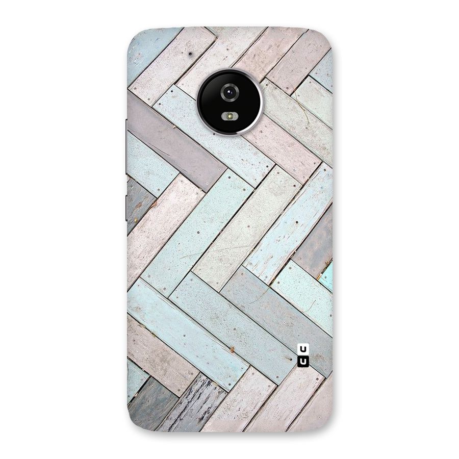 Wooden ZigZag Design Back Case for Moto G5