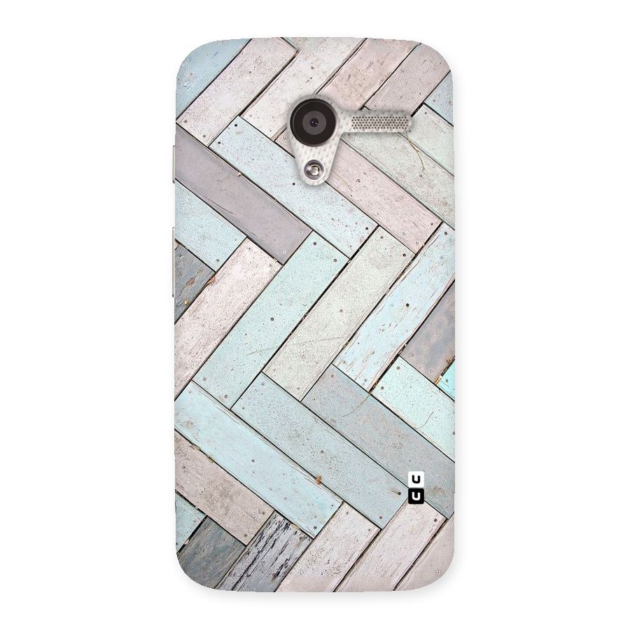 Wooden ZigZag Design Back Case for Moto X