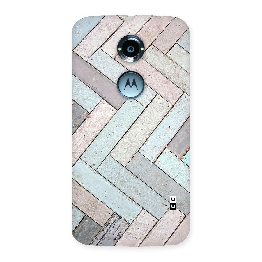 Wooden ZigZag Design Back Case for Moto X 2nd Gen