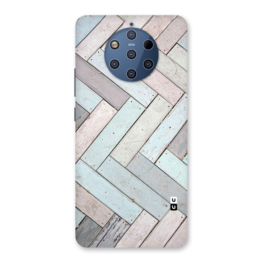 Wooden ZigZag Design Back Case for Nokia 9 PureView