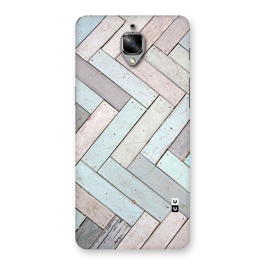 Wooden ZigZag Design Back Case for OnePlus 3T