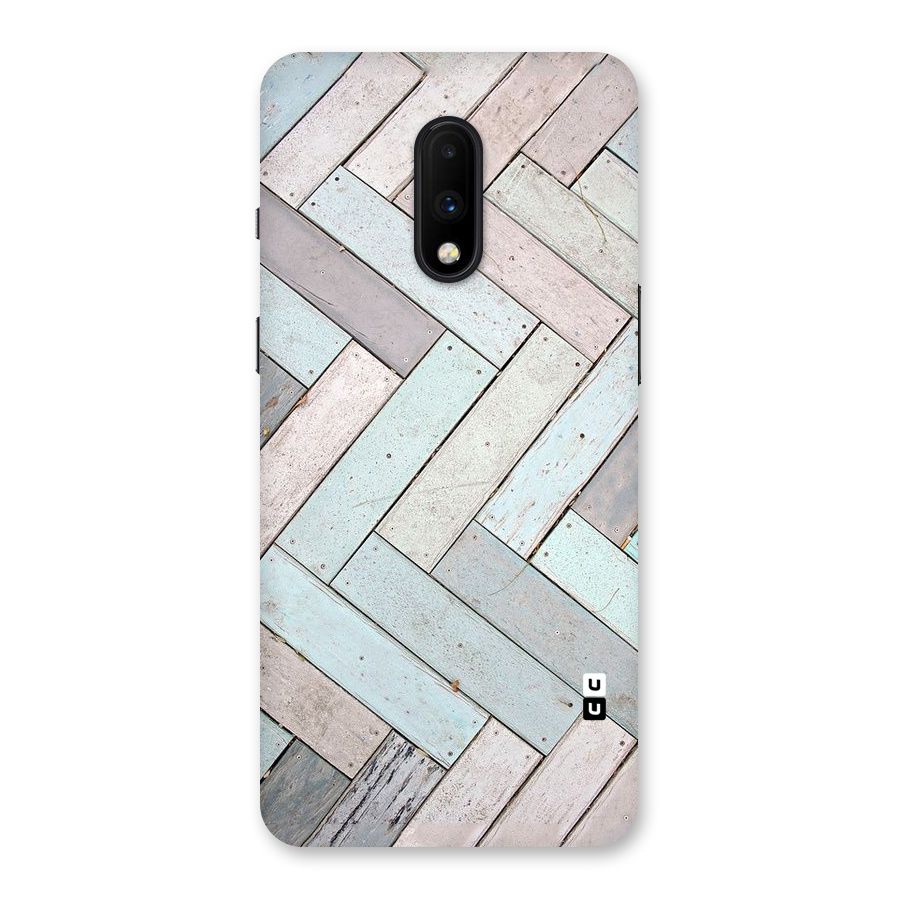 Wooden ZigZag Design Back Case for OnePlus 7