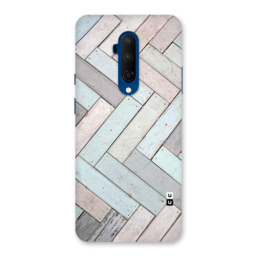 Wooden ZigZag Design Back Case for OnePlus 7T Pro
