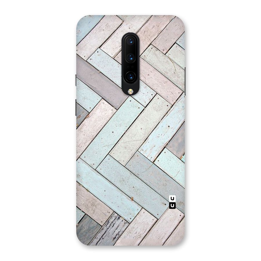 Wooden ZigZag Design Back Case for OnePlus 7 Pro