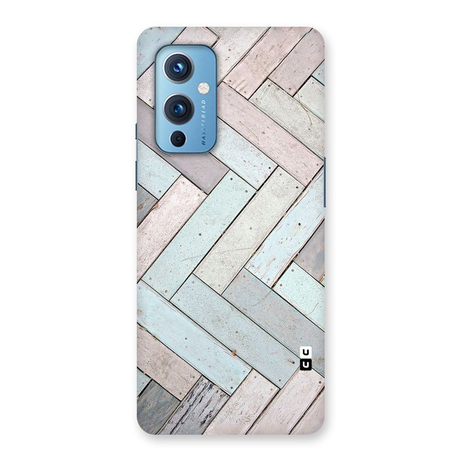 Wooden ZigZag Design Back Case for OnePlus 9