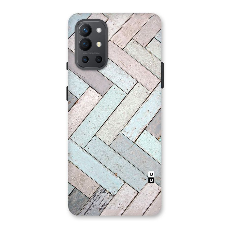 Wooden ZigZag Design Back Case for OnePlus 9R