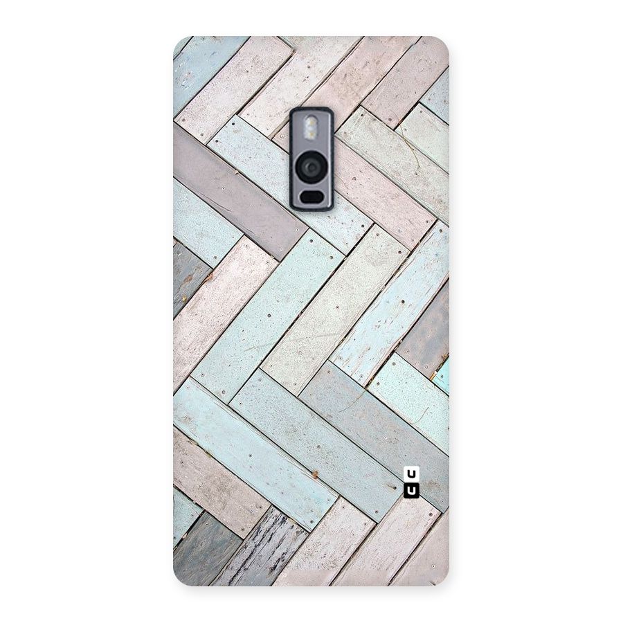 Wooden ZigZag Design Back Case for OnePlus Two