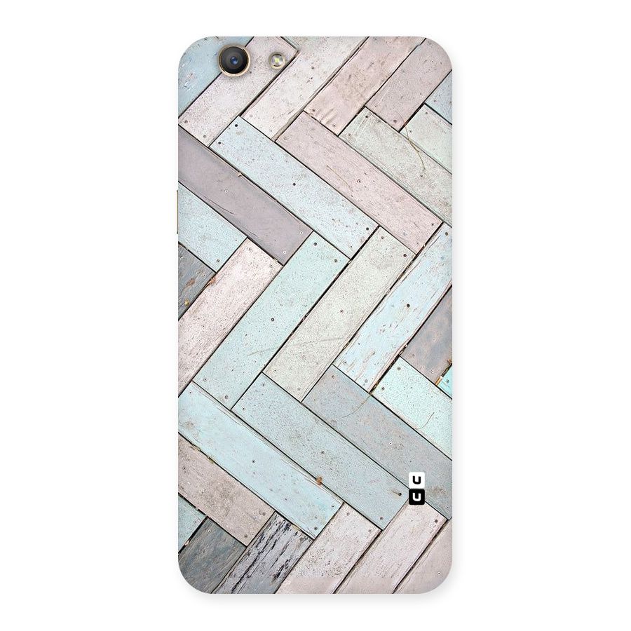 Wooden ZigZag Design Back Case for Oppo A59