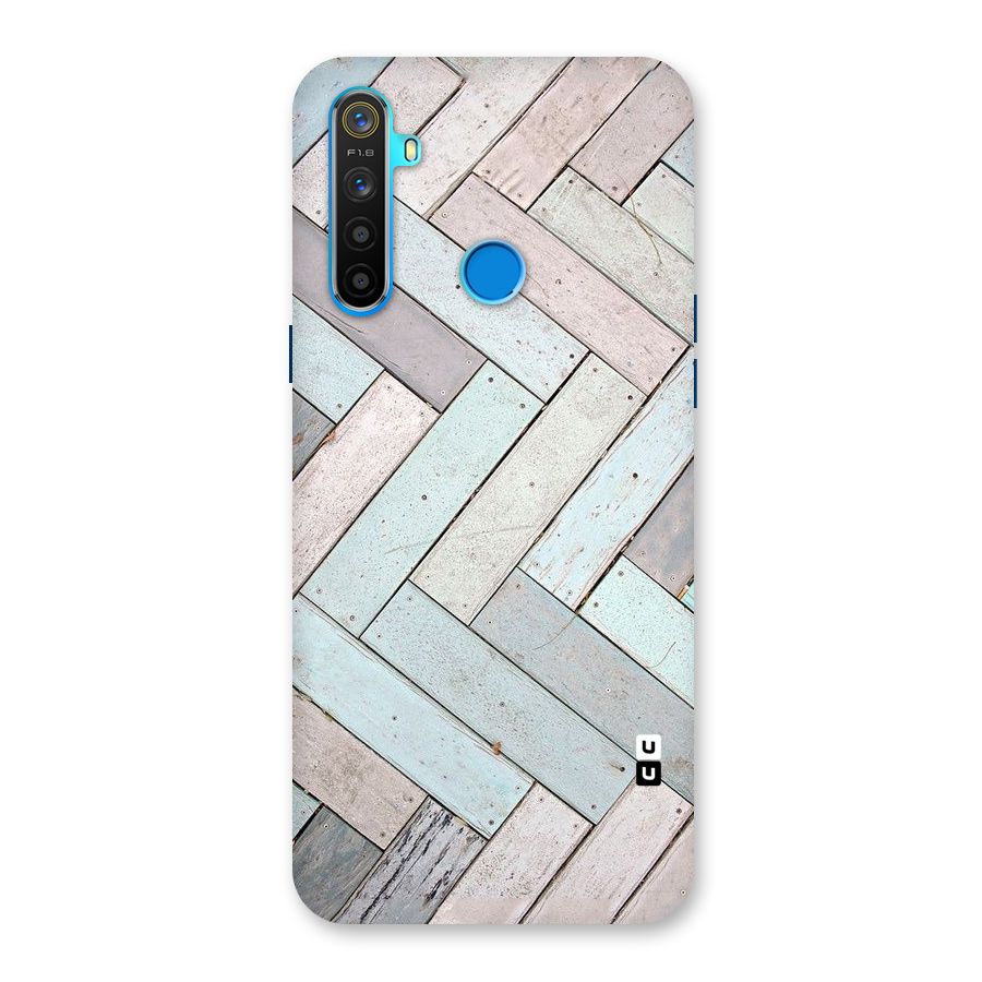 Wooden ZigZag Design Back Case for Realme 5