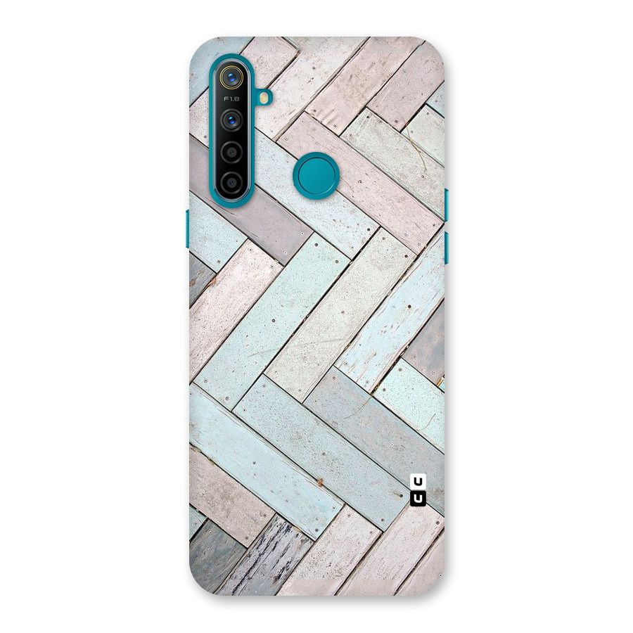 Wooden ZigZag Design Back Case for Realme 5i