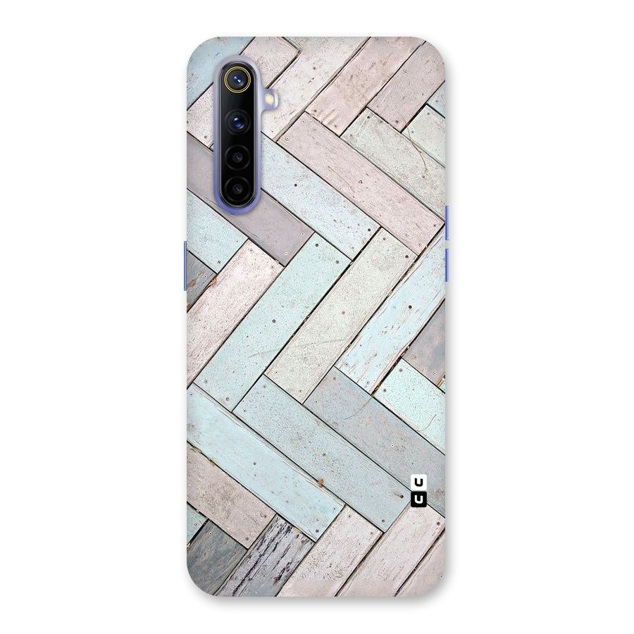 Wooden ZigZag Design Back Case for Realme 6