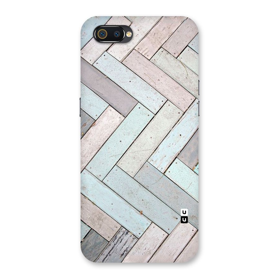 Wooden ZigZag Design Back Case for Realme C2