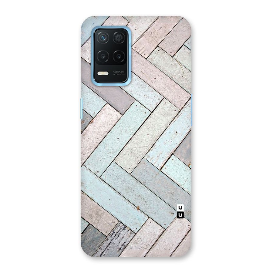 Wooden ZigZag Design Back Case for Realme Narzo 30 5G