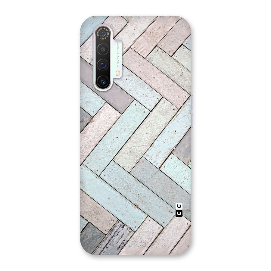 Wooden ZigZag Design Back Case for Realme X3