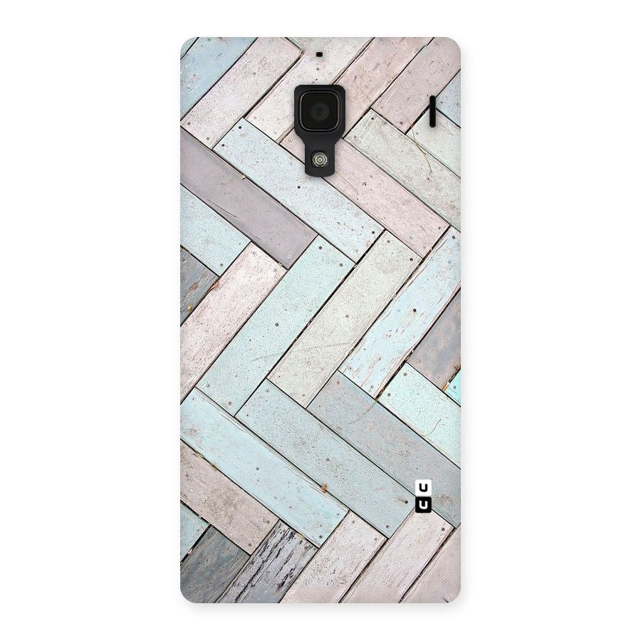 Wooden ZigZag Design Back Case for Redmi 1S