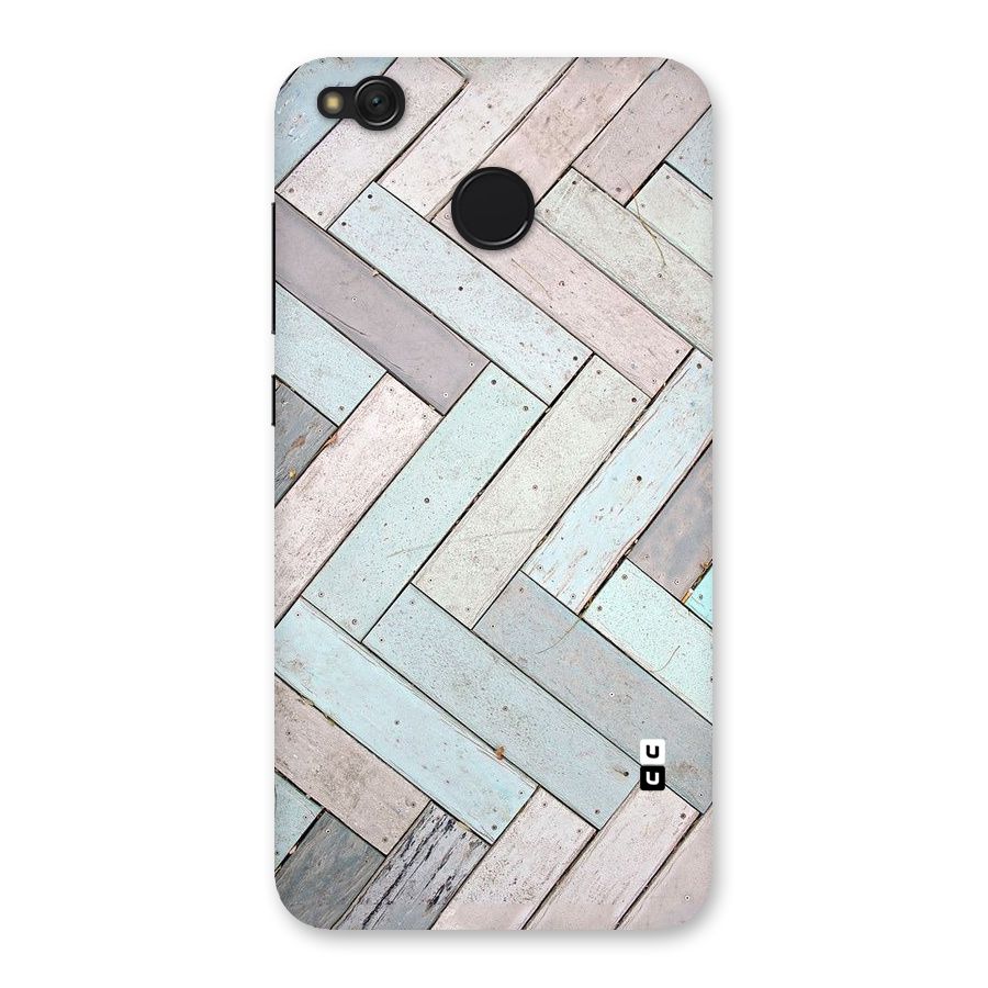 Wooden ZigZag Design Back Case for Redmi 4