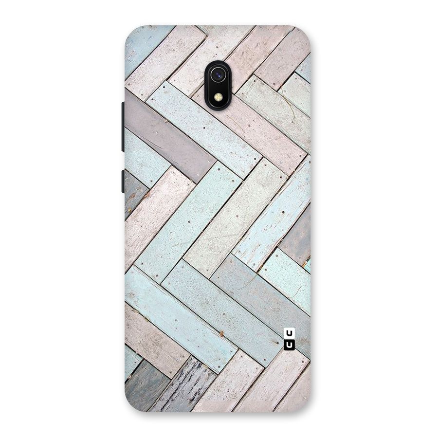 Wooden ZigZag Design Back Case for Redmi 8A