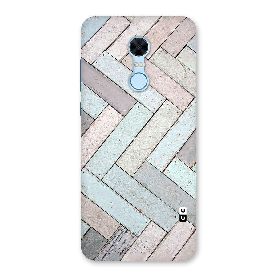 Wooden ZigZag Design Back Case for Redmi Note 5