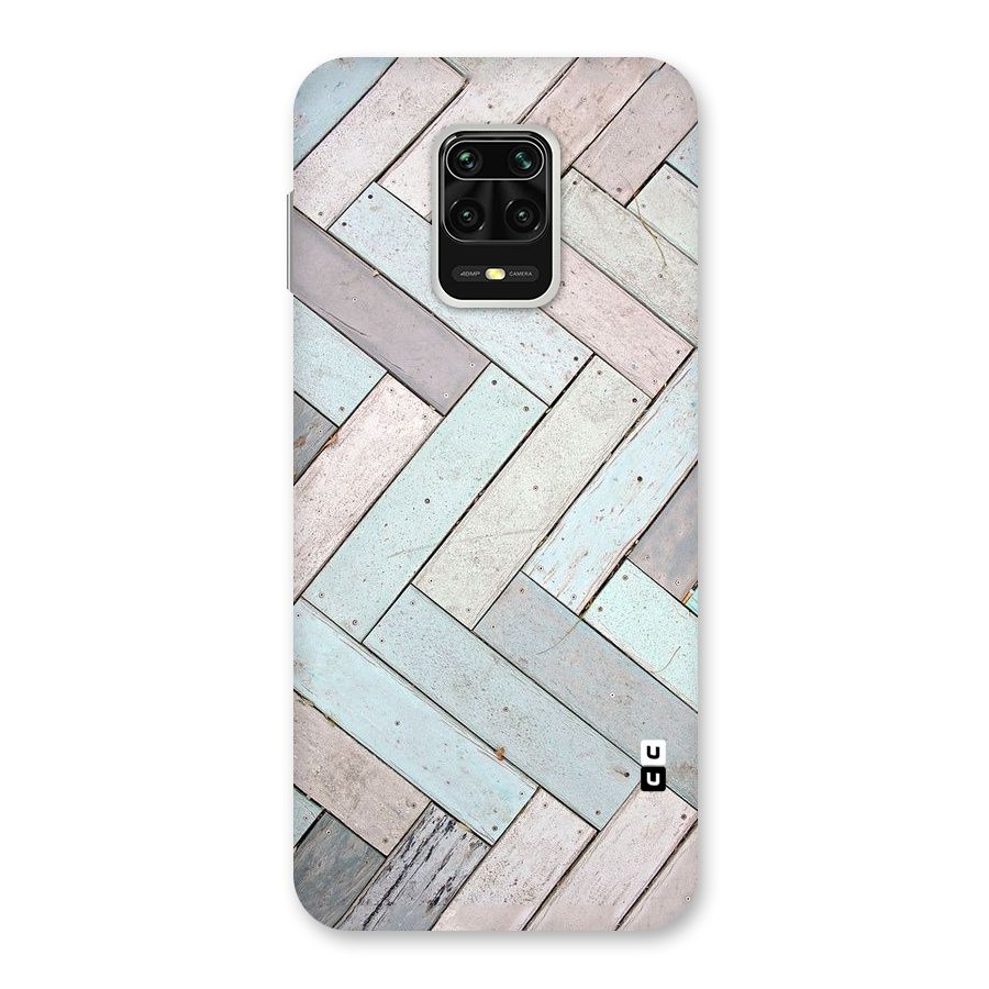 Wooden ZigZag Design Back Case for Redmi Note 9 Pro Max