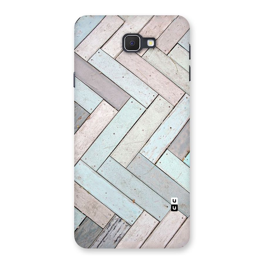 Wooden ZigZag Design Back Case for Samsung Galaxy J7 Prime