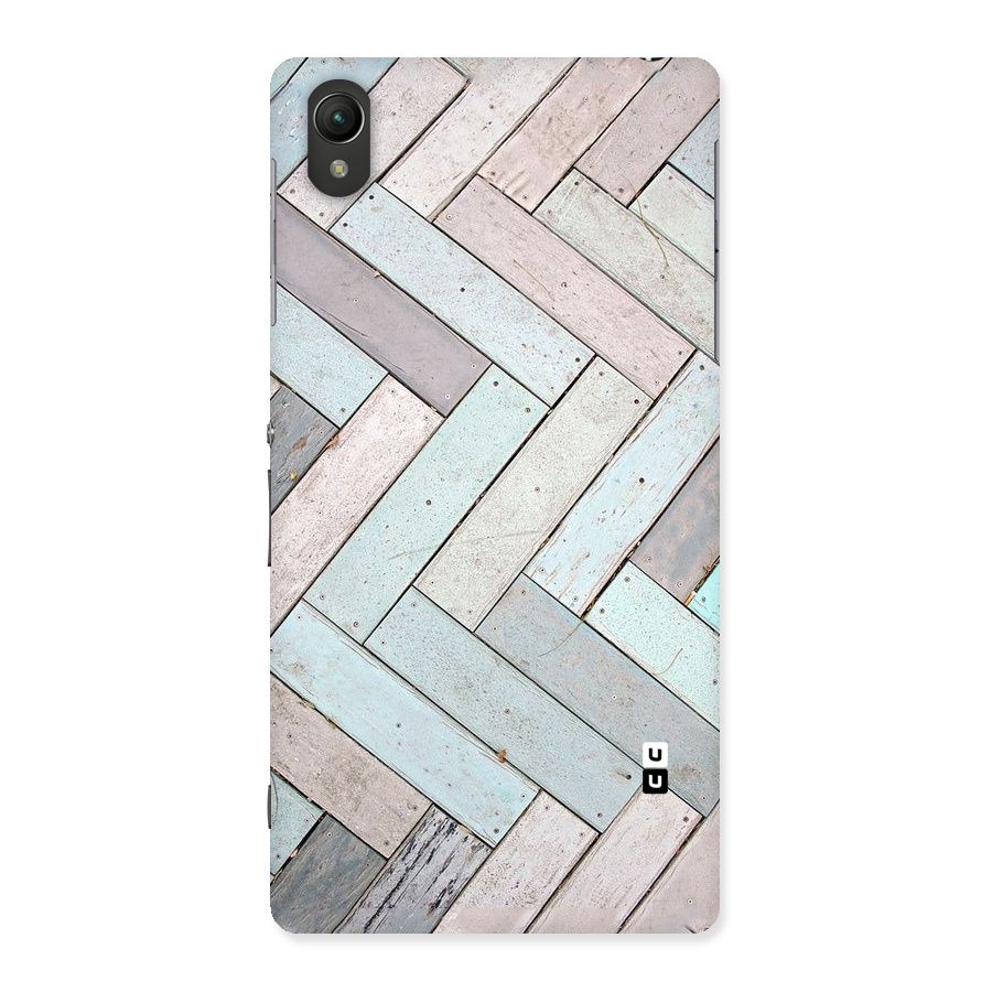 Wooden ZigZag Design Back Case for Sony Xperia Z2