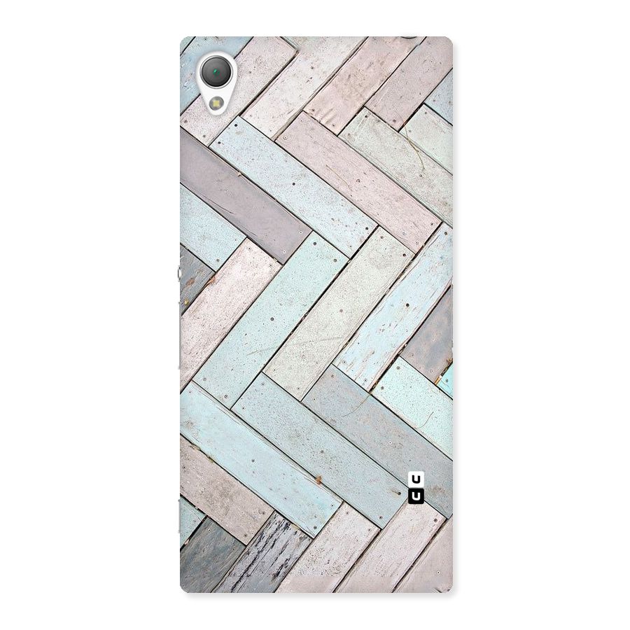 Wooden ZigZag Design Back Case for Sony Xperia Z3