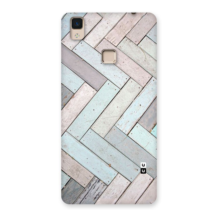 Wooden ZigZag Design Back Case for V3 Max