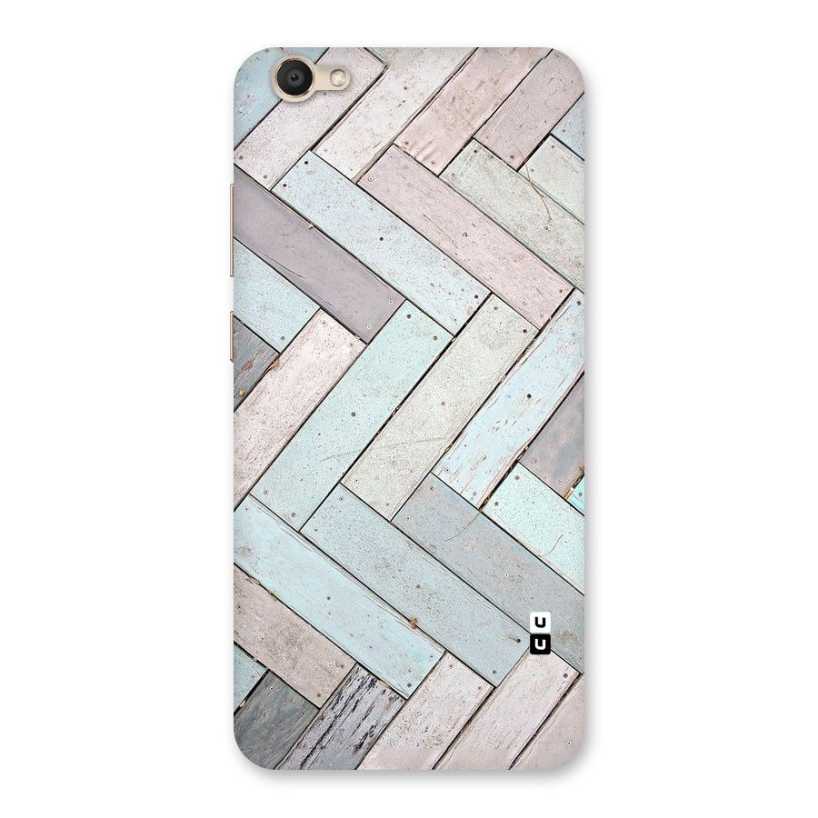 Wooden ZigZag Design Back Case for Vivo V5