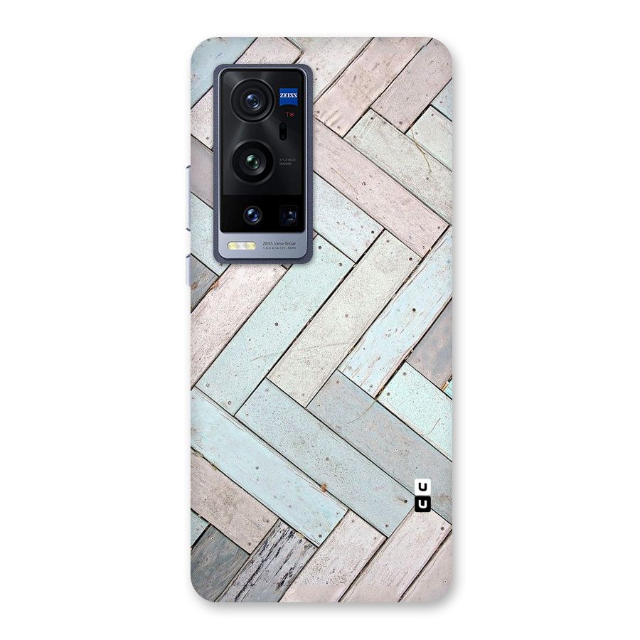 Wooden ZigZag Design Back Case for Vivo X60 Pro Plus
