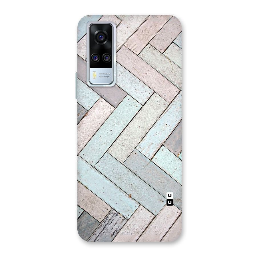 Wooden ZigZag Design Back Case for Vivo Y31