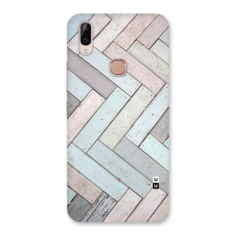 Wooden ZigZag Design Back Case for Vivo Y83 Pro
