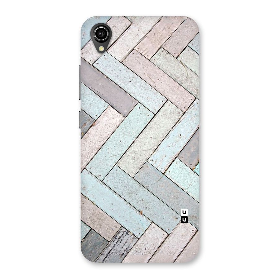 Wooden ZigZag Design Back Case for Vivo Y90