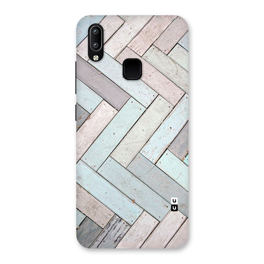 Wooden ZigZag Design Back Case for Vivo Y93