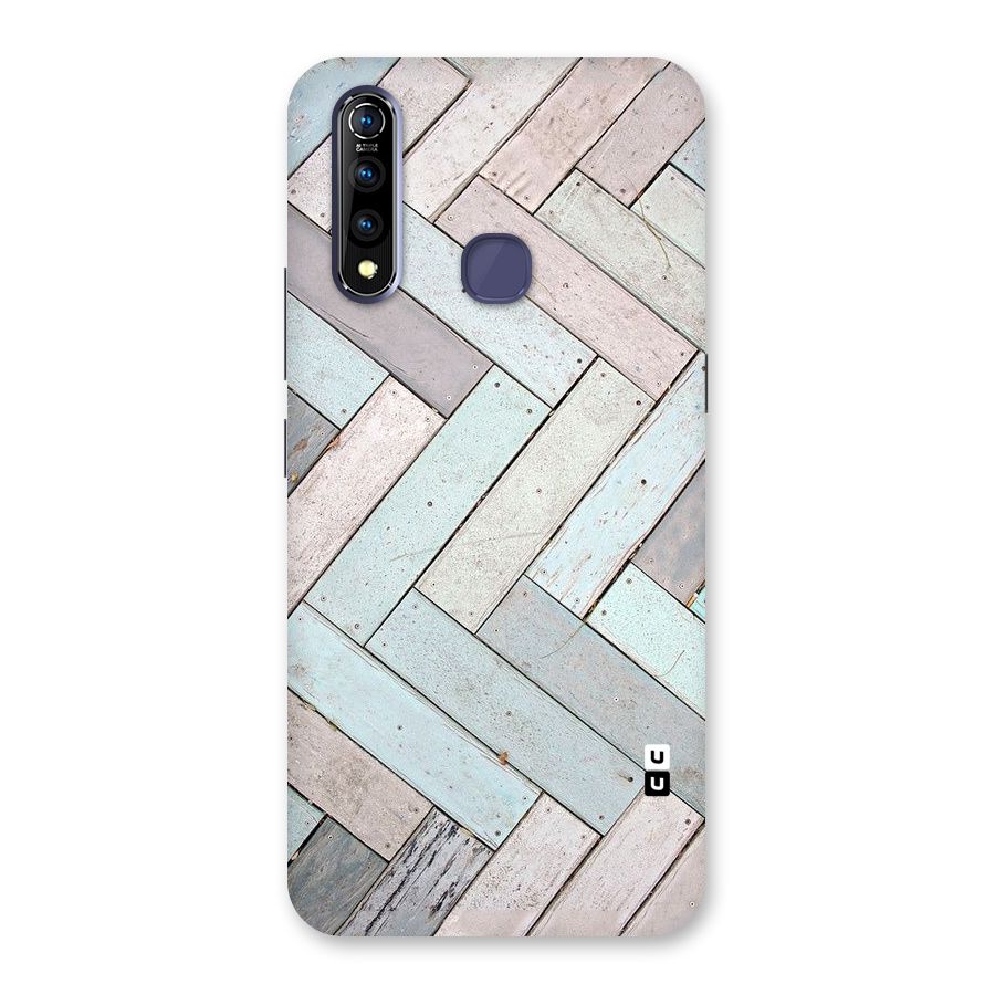 Wooden ZigZag Design Back Case for Vivo Z1 Pro