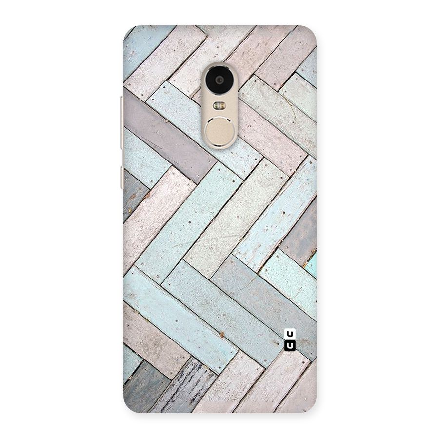 Wooden ZigZag Design Back Case for Xiaomi Redmi Note 4