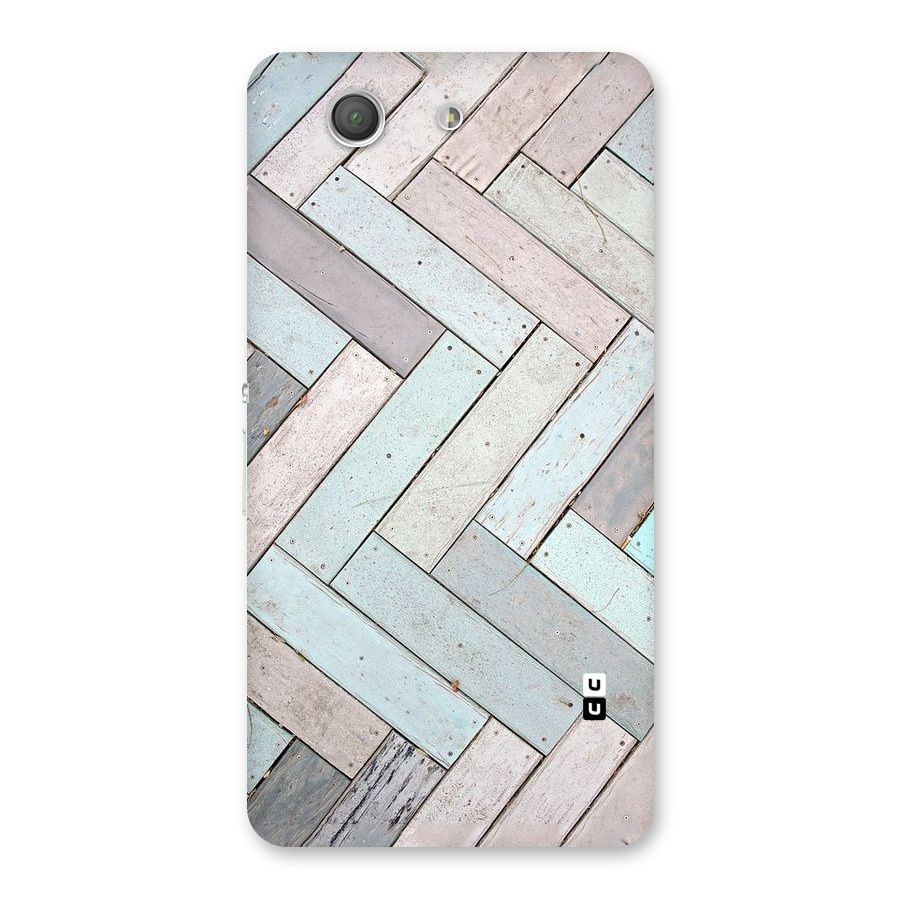 Wooden ZigZag Design Back Case for Xperia Z3 Compact