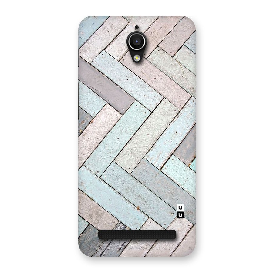 Wooden ZigZag Design Back Case for Zenfone Go